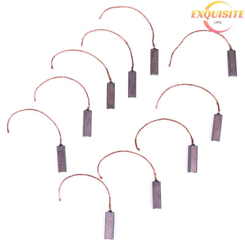 [EL-t] 10 Unidades 4.5 * 6.5 * 20 Mm Motor Escovas De Carbono Regulador Escova Nova
