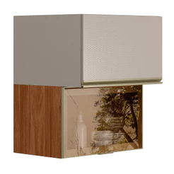 Armário Aéreo 60cm com Portas de Vidro Demóbile