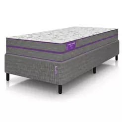 Base Box Com Colchão com Colchão Solteiro D45 EXTRA FIRME 88x188X24 Ortovip Ortopédico SmartZzz By Plumatex