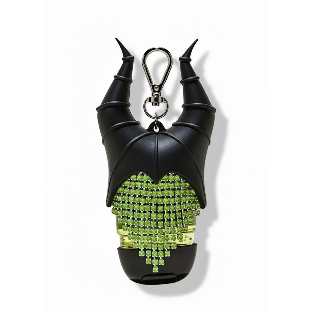 Chaveiro Porta Álcool em Gel Bath & Body Works Maleficent - Edição Limitada Halloween