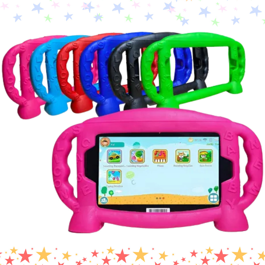 Capa Capinha Silicone Infantil Compatível com Tablet Multilaser M7s Plus M7 Plus M7 3g 4g + Pelicula do vidro 9H