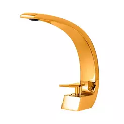 Torneira Para Banheiro Misturador Monocomando Baixa Itapecuru Pingoo - Dourado