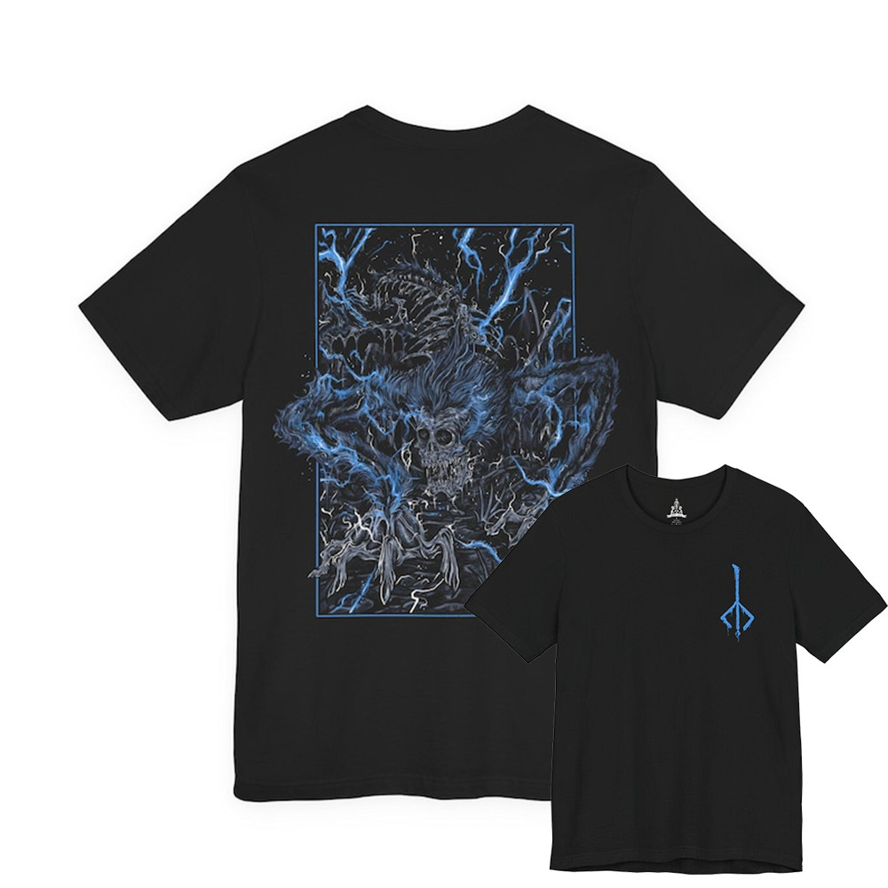 Camiseta Masculina Feminina Estampa Bloodborne Lightning Beast T-shirt Unissex Gamer Streetwear Envio Imediato