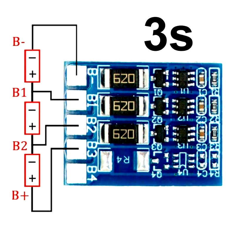 Placa de balanceamento equilibrio 3s 12 volts 18650 bateria PACK 12 volts som bob