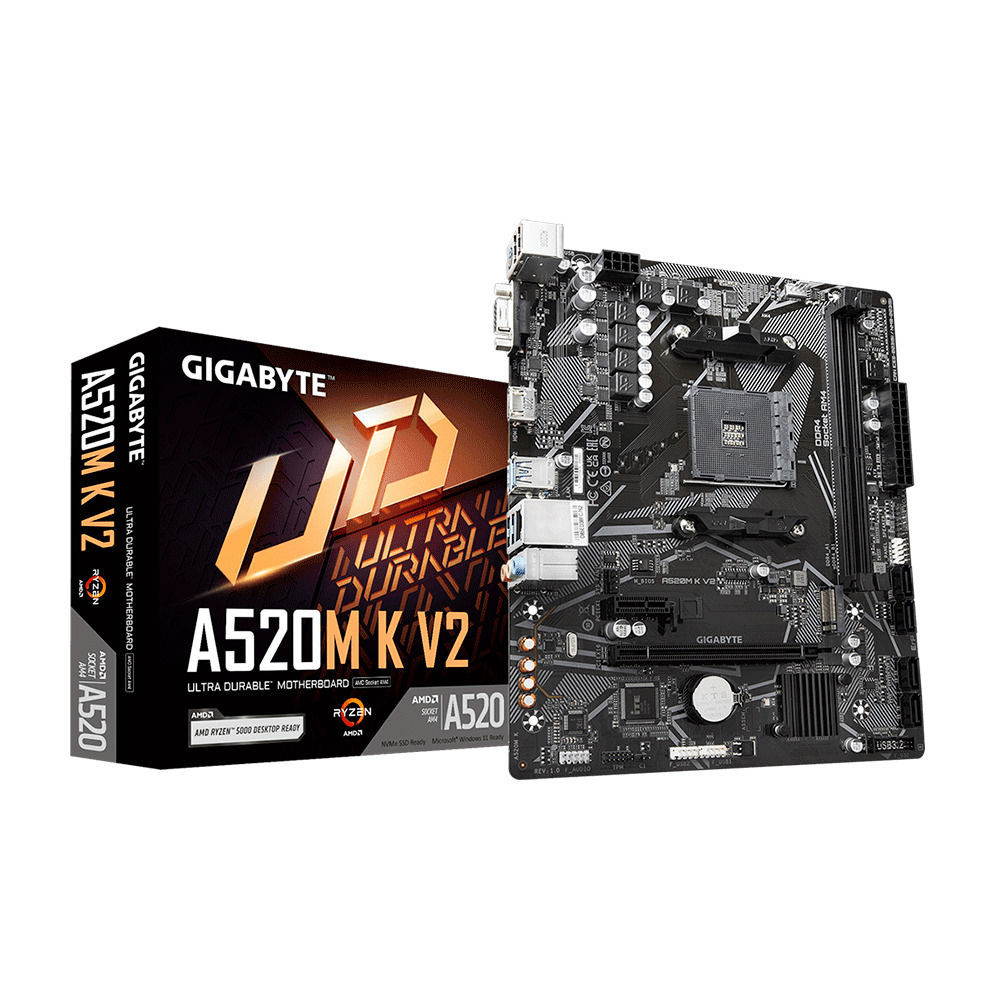 Placa Mãe Gigabyte A520M K V2 DDR4 Smart Fun 5 Reembalado