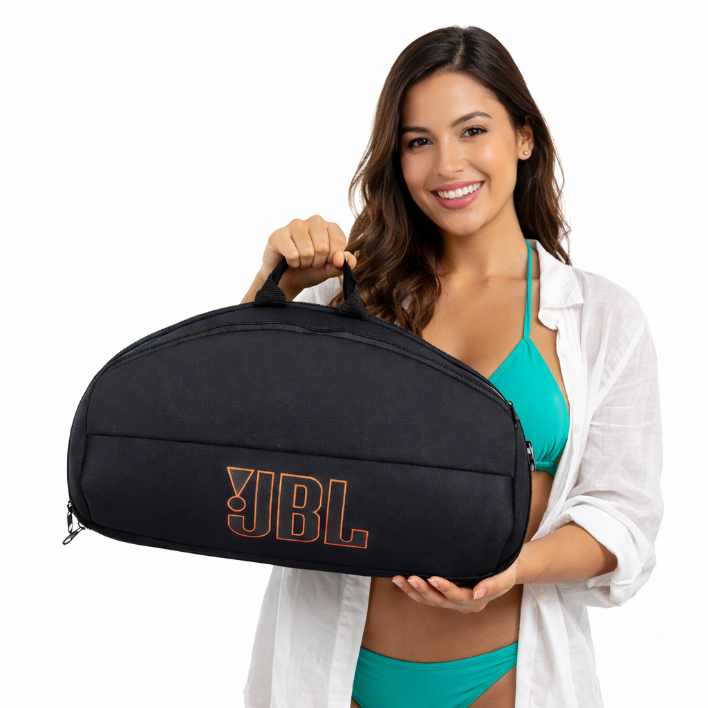 Case Boombox JBL 4 Alça Dupla Capa Reforçada Resistente a Respingos D'Água