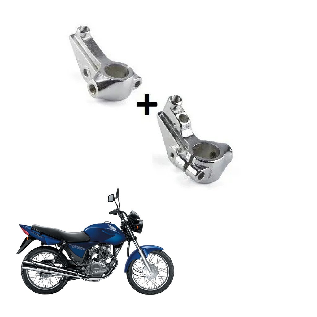 Par Manicoto Cromado Titan Fan 125 150 Ks Planeta em Oferta na Shopee