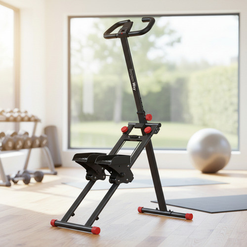 Simulador Elíptico Fitness Multifuncional Caminhada Escalada Baixo Impacto Guidão Ajustável Aço Suporta 120kg ProFit Max