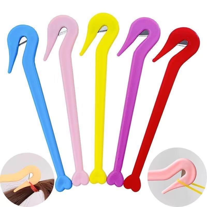 Kit 3 ate 9 Unidades Removedor de cabelo cortador de elástico descartável não danifica o cabelo em Oferta na Shopee