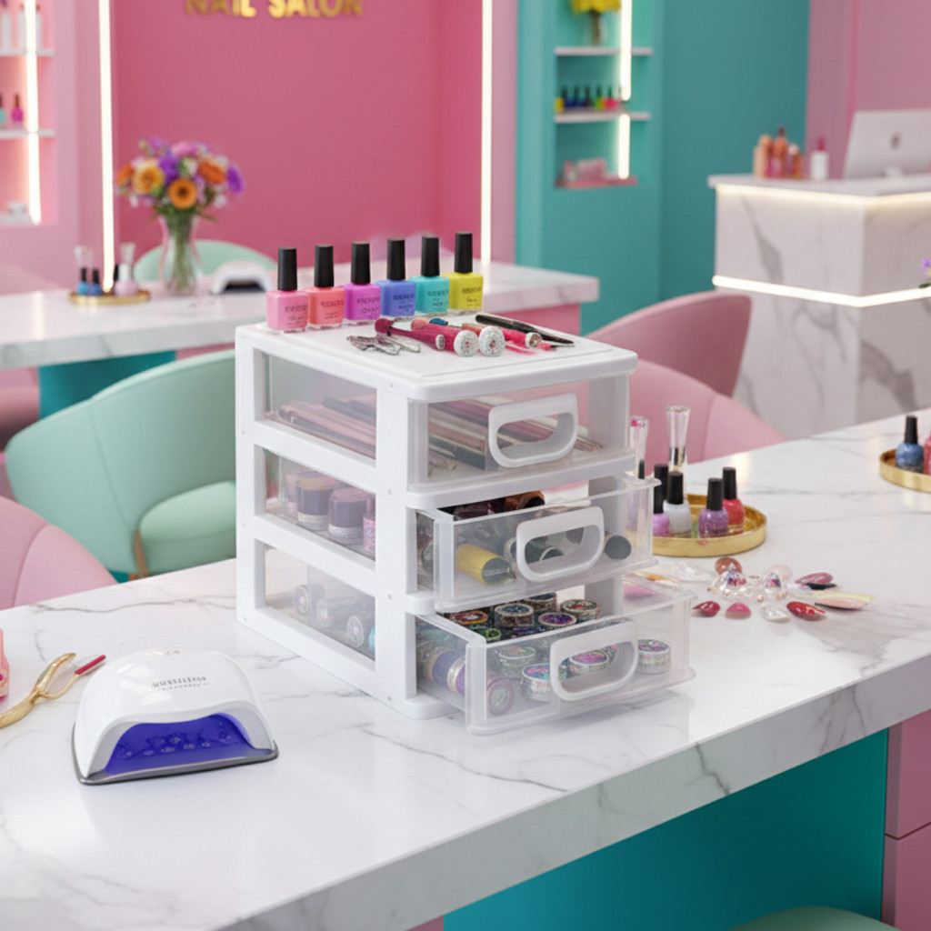 Porta Tudo Profissional Nail Design para Unhas em Gel em Oferta na Shopee