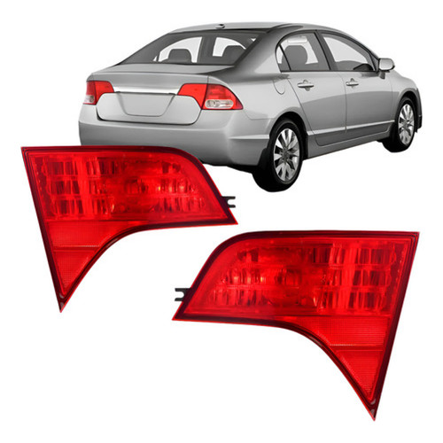 Par Lanterna Traseira Honda Civic 2007 2008 A 2011 Mala