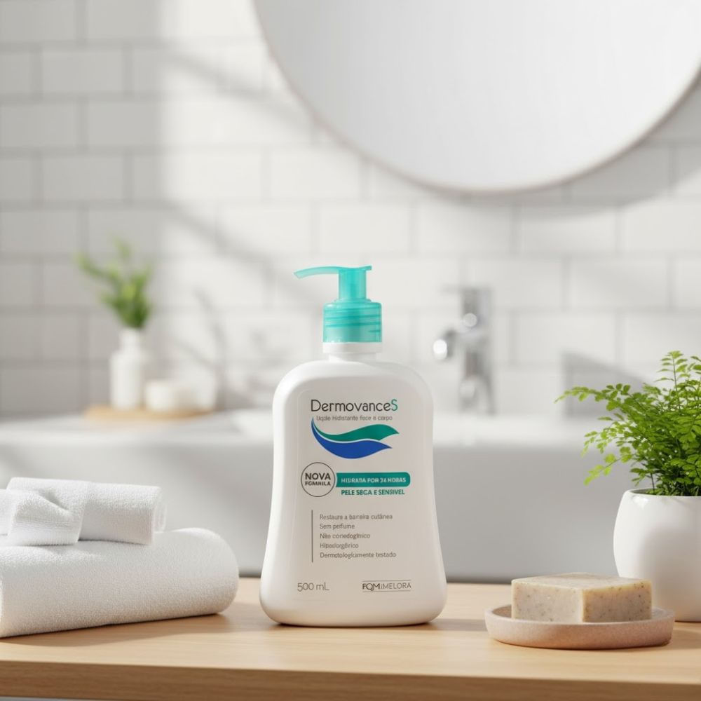 Detalhes do Dermovance S Loção Hidratante Pele Seca e Sensível 500ml