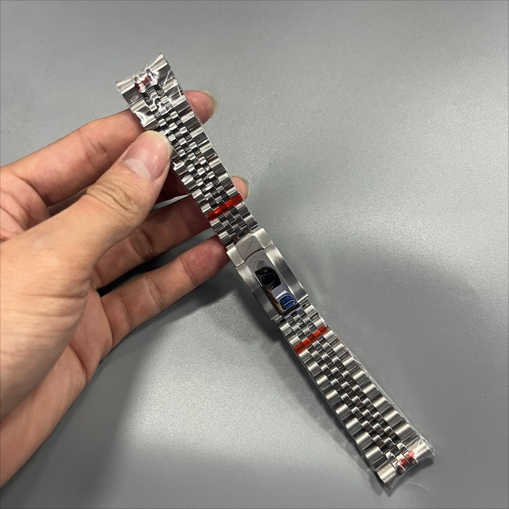 Para Datajust Rolex 36mm 20mm 126234 Pulseira Sólida Curvada Endlink Pulso jubilee