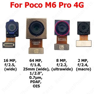 Câmera Para Xiaomi Poco M6 Pro 4G PocoM6 M6Pro Traseira Voltada A Frente Frontal Selfie Módulo De Peças Do Telefone Móve em Oferta na Shopee