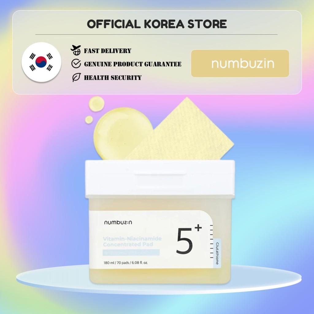 [Numbuzin] Almofada Concentrada De Vitamina No . 5 (180ml/70 Almofadas)/Da Coreia | Glutationa PHA E LHA