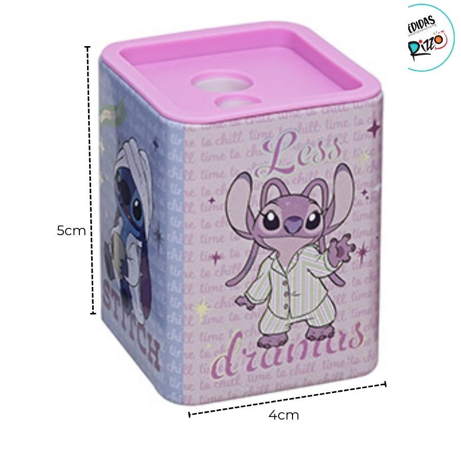 Apontador Stitch e Angel - Duplo - 5cm - Disney Original - 1 unidade - Rizzo · foto 2
