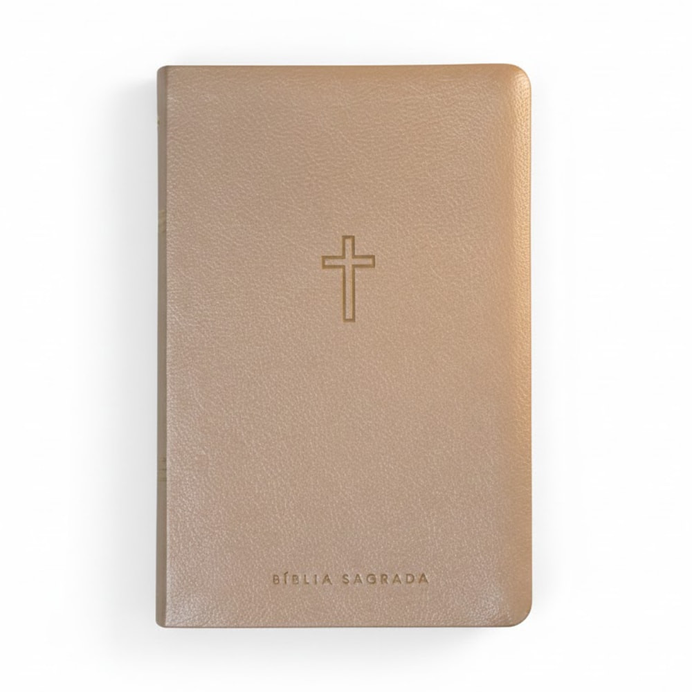 Bíblia Sagrada Slim | NAA | Bege em Oferta na Shopee