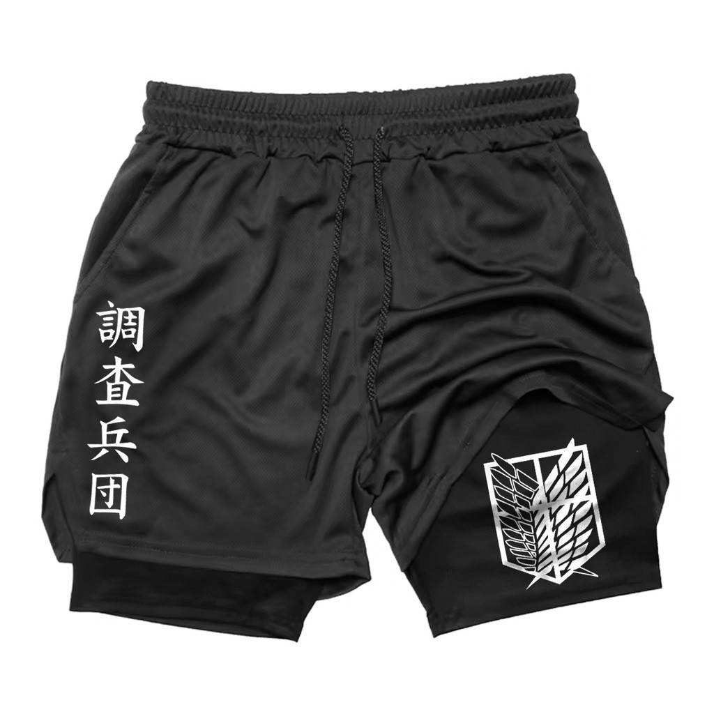 Short 2 em 1 Masculino Proteção UV e Compressão Bermuda para Academia e Corrida em Oferta na Shopee