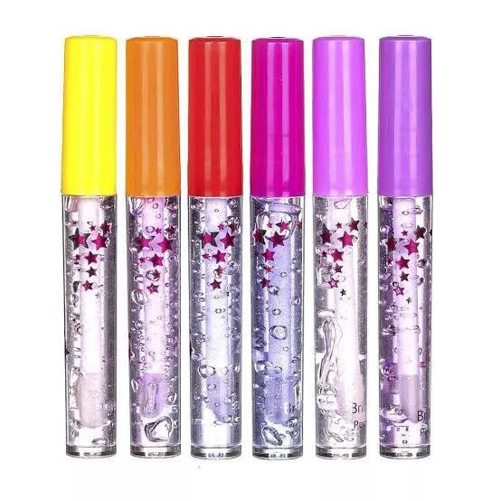 Kit C/5 Gloss Labial Tutti-Fruit Bfashion Bella Femme Gloss Labial Infantil ENVIO IMEDIATO