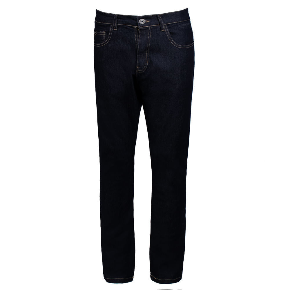 Calça Jeans Masculina Gangster Reta Azul Escuro Calça Jeans Masculina Gangster Reta Azul Escuro
