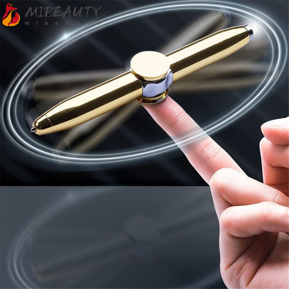 MIBEAUTY Fidget Spinner Pen Descompressão Multifuncional LED Giroscópio