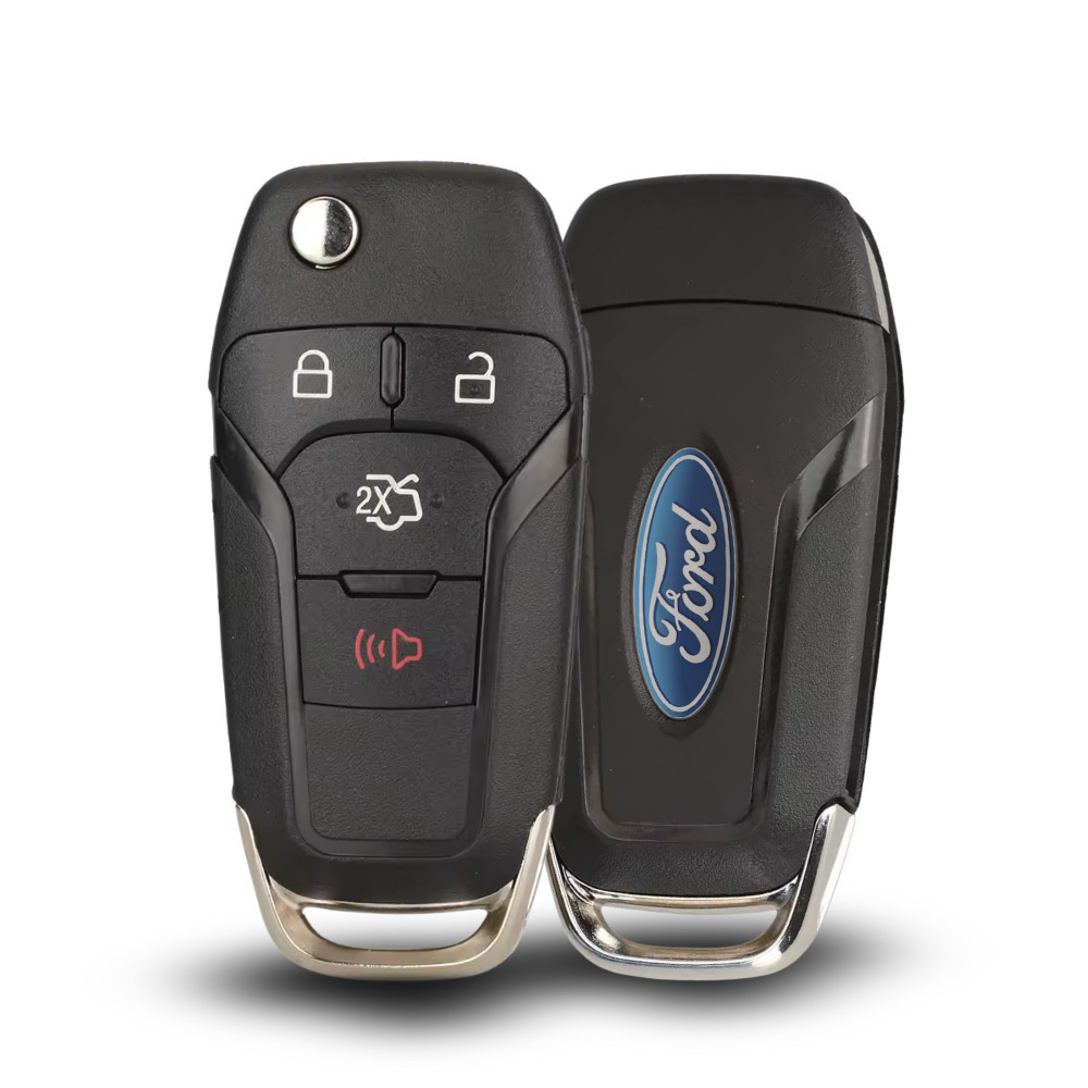 Carcaça Chave Canivete Ford Ka Novo Fusion 4 Botões Com Lâmina Pantográfica Capa