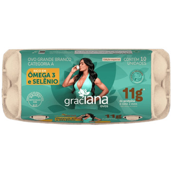 GracIana Ovos Grandes Branco Selênio + Ômega