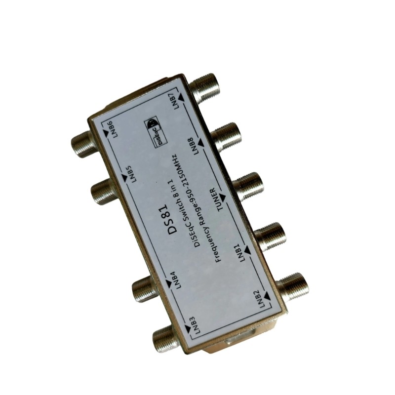 Li * Comutador Sinal TV Via Satélite Liga Zinco 8 Polegadas Faixas Frequência 950-21