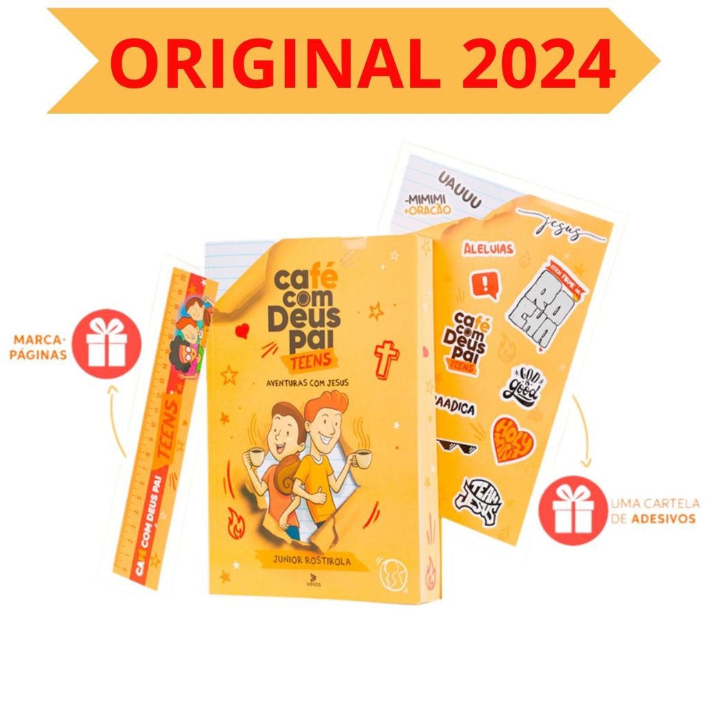 Livro Café Com Deus Pai Teens 2024 | Aventuras  com Jesus – Para Jovens em Busca de Fé!
