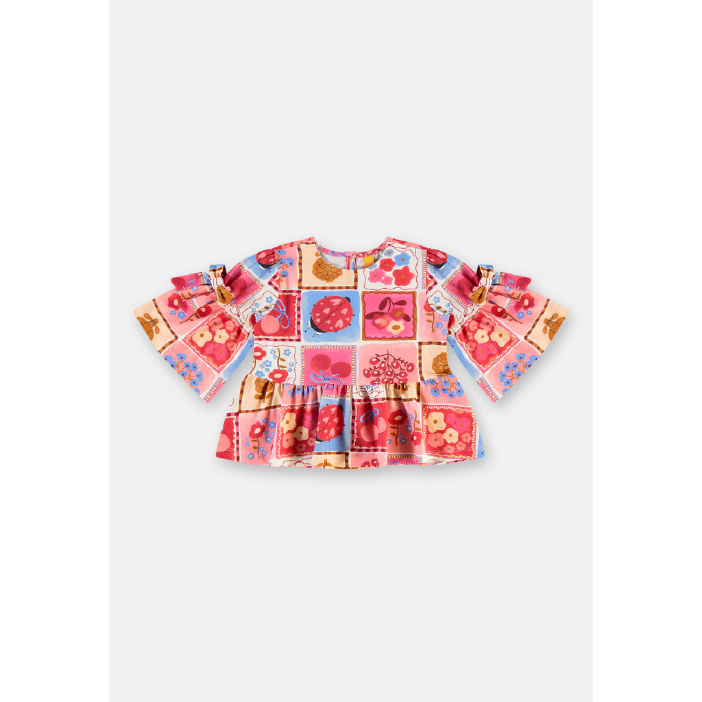 Conjunto Joana Infantil Blusa Três e Já — imagem 2 de 2