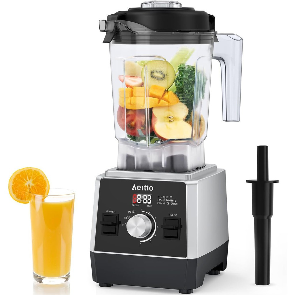 Liquidificadores Aeitto para Cozinha com 68Oz. Grande Capacidade, Liquidificador de Smoothies com Potência Máxima de 180