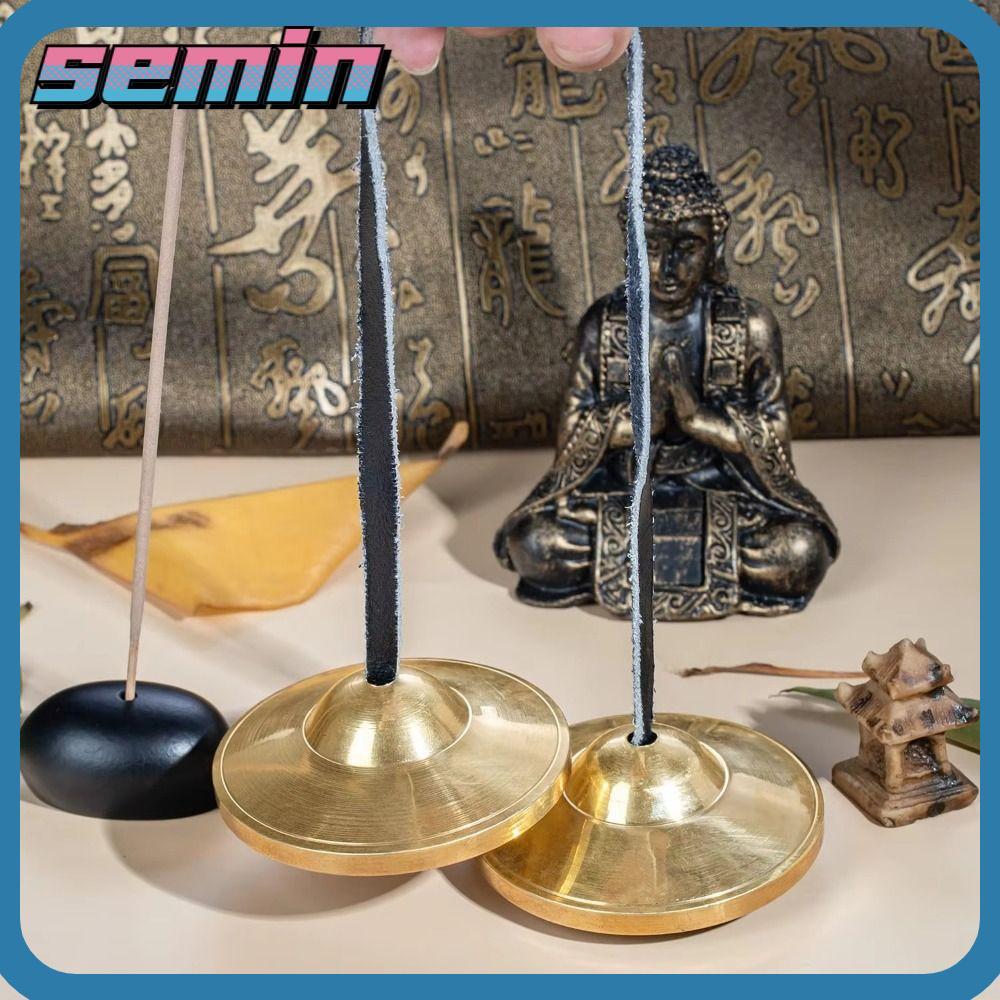 Imagem Pratos Tibetanos Tingsha SEMIN , Sino De Prato De Latão Artesanal , Sinos De Carrilhão De Cura Espiritual