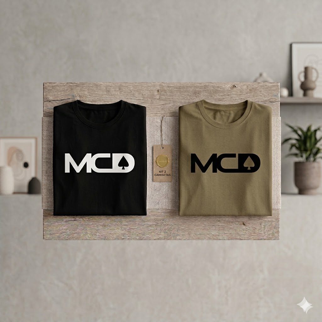 Kit 2 Camisetas MCD Moda Estilo e Conforto, Camisa 100% Algodão, Envio em 24h