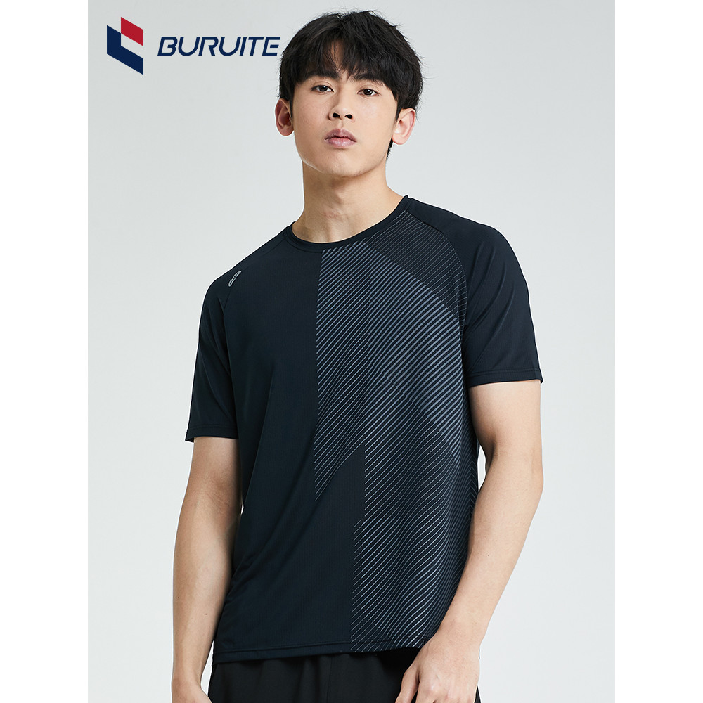 Roupas de Fitness masculinas verão respirável de secagem rápida camiseta roupas de treinamento ao ar livre lazer esporte