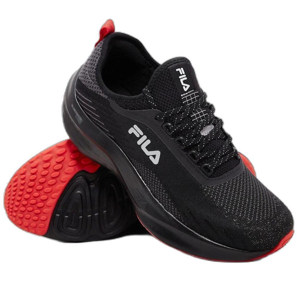 Tênis Fila Go Trainer 2 Masculino - Preto e Vermelho