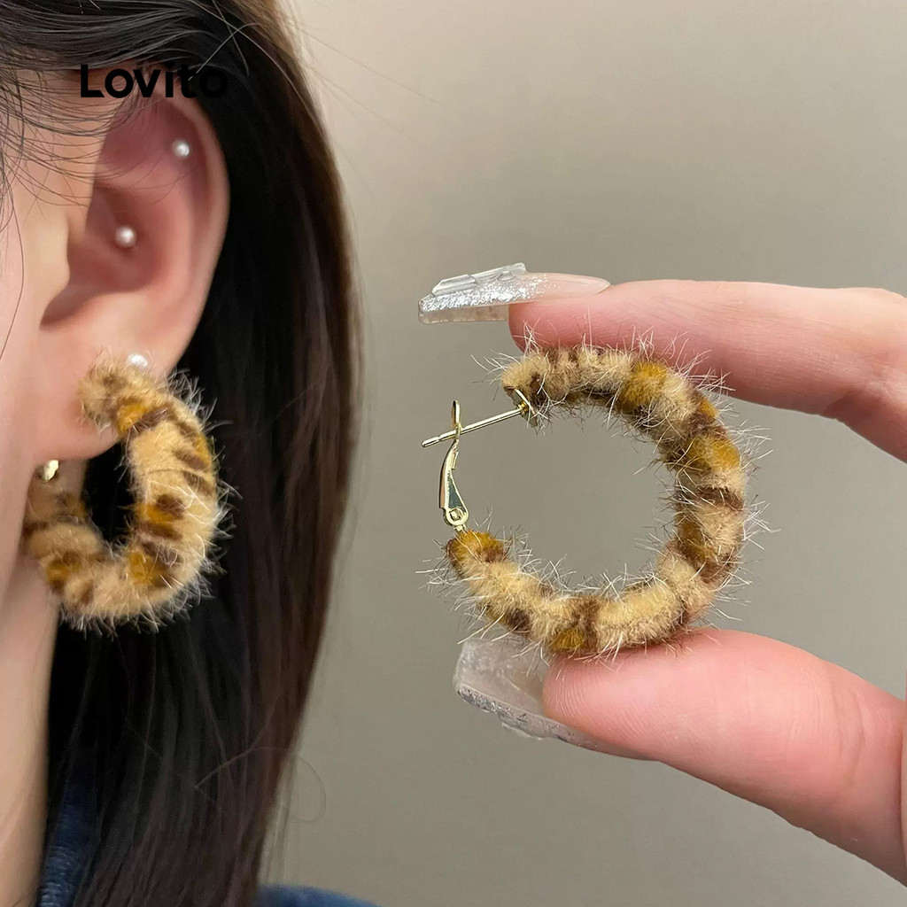 Lovito  Brincos de Relaxamento casual. LFA108286 em Oferta na Shopee