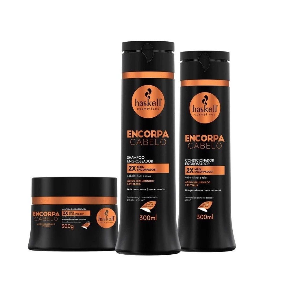 Kit Encorpa Cabelo Haskell | Cabelos 2x Mais Encorpados em Oferta na Shopee