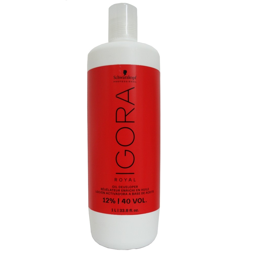 Água Oxigenada Ox Igora Royal Lotion Schwarzkopf 1 Litro - OX 40 Volumes - Oxidante