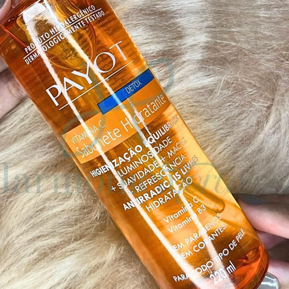 Detalhes do Sabonete Líquido Payot Detox Vitamina C 220ml