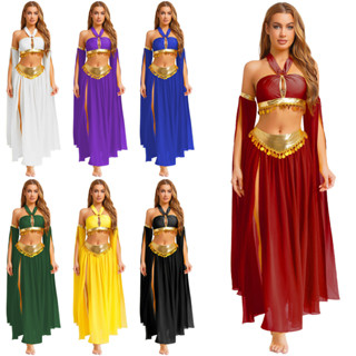 Yhong Fantasia Feminina Para Performance De Dança Do Ventre , Frente Única , Buraco De Fechadura , Lantejoulas Frontais em Oferta na Shopee