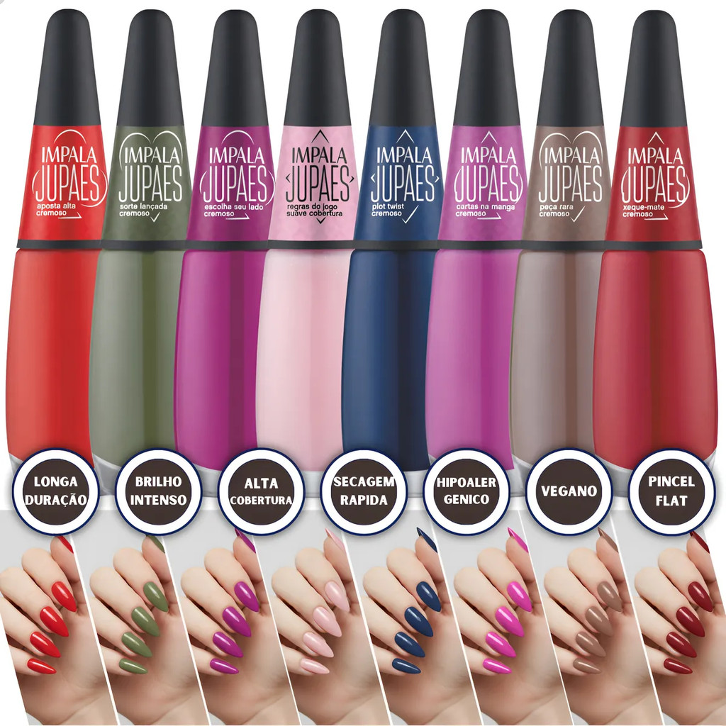 Esmalte Impala Coleção Ju Paes Virando O Jogo em Oferta na Shopee
