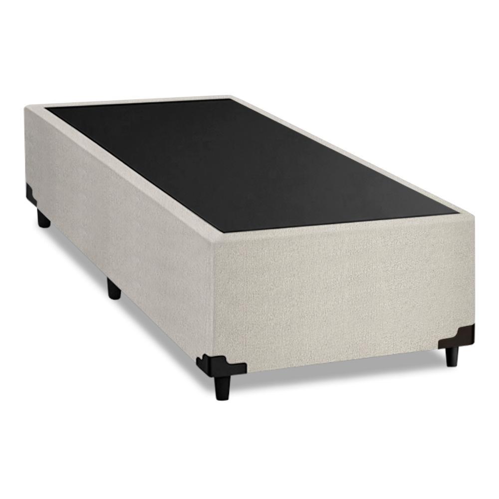Cama Box Solteiro 0,88m com 38cm de Altura Prince Branco Linho em Oferta na Shopee