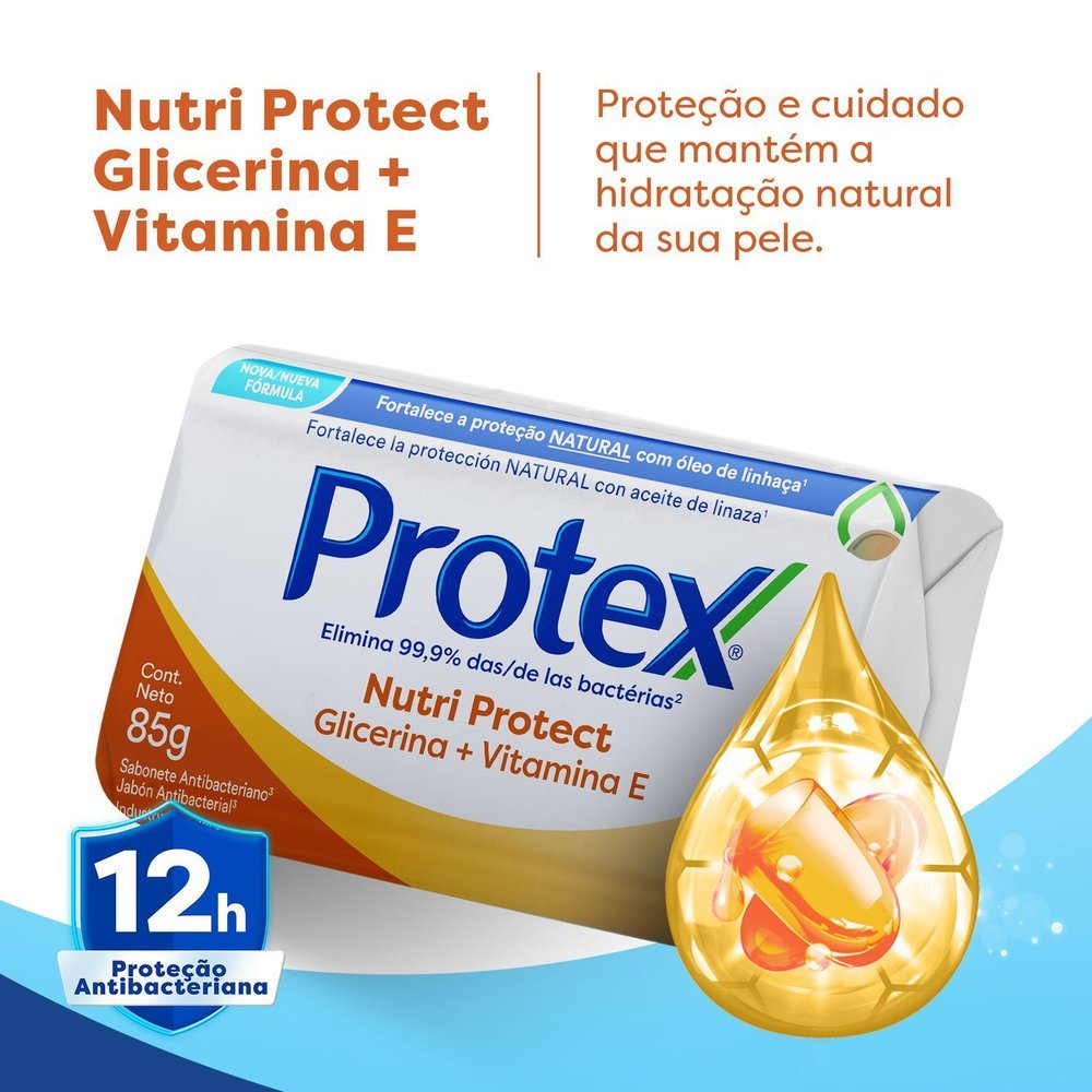 Detalhes do Sabonete Protex Vitamina E 85g cada Leve 6 Pague 5