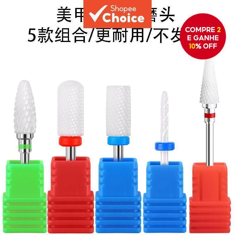 3/4/5 Peças Ferramentas De Moagem Elétrica Nail Art Esfoliante Máquina De Polimento Manicure Formato De Milho
