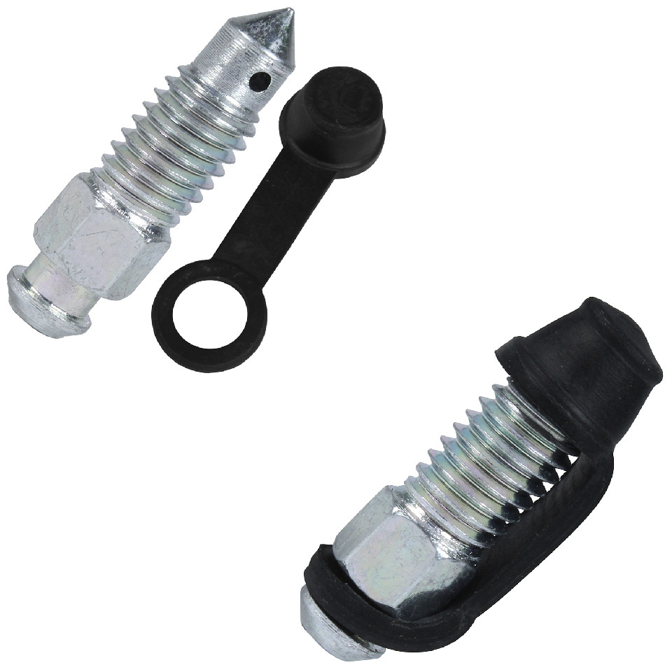 Kit 2 parafuso sextavado M8 sangria pinça freio óleo compatível Honda CG125 CG150 CG160 CRF230 CRF250 XRE300 XRE190 capa