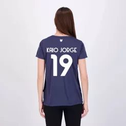 Camisa Cruzeiro Basic Feminina Marinho 19 Kaio Jorge