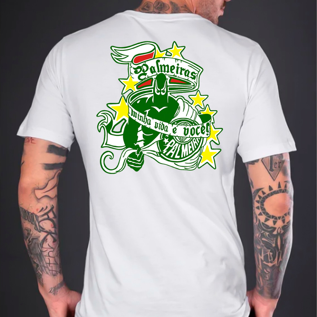 Camisa Camiseta Palmeiras 25-26 Homens manga curta Envio Imediato