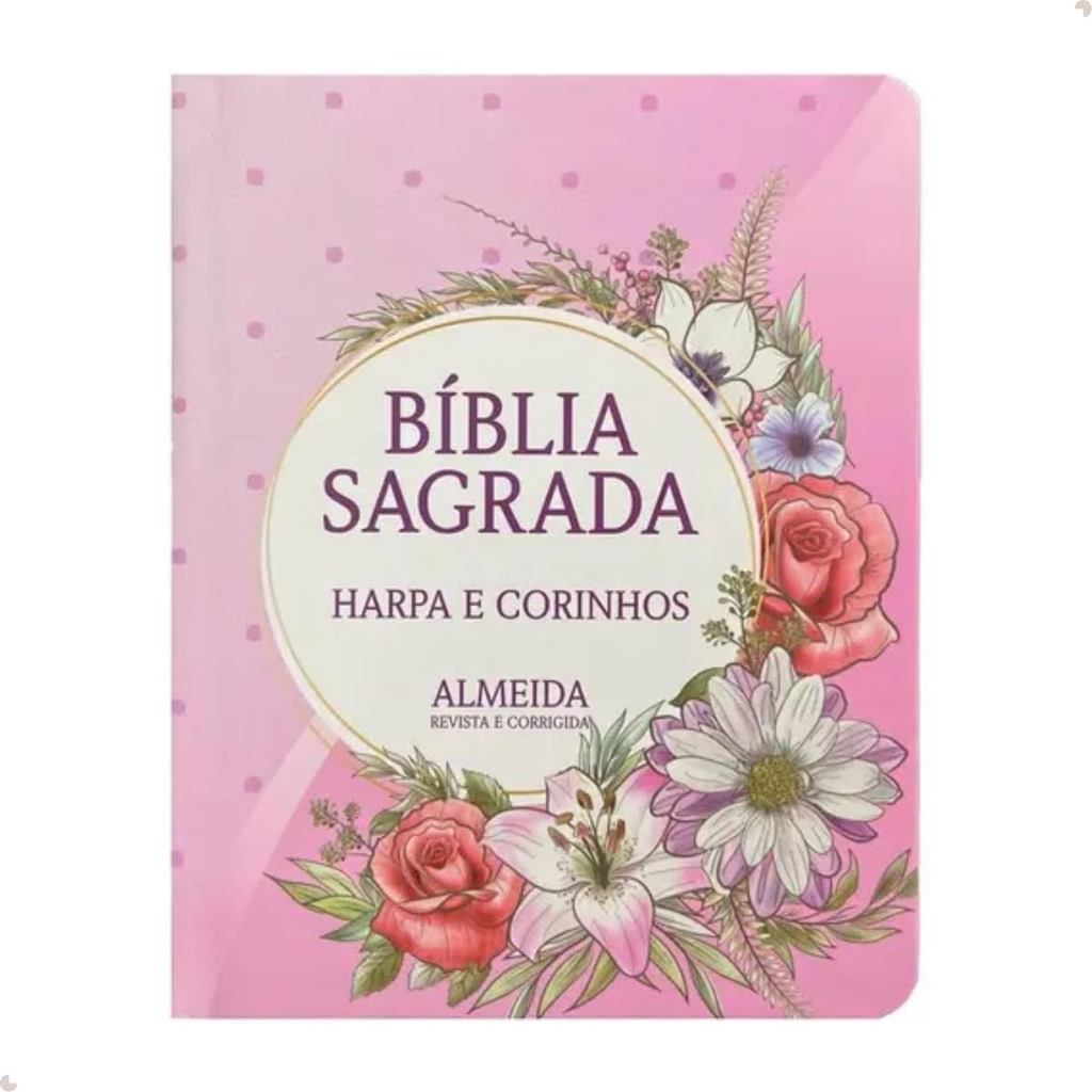 Bíblia Sagrada Pequena ARC | Letra Maior | Harpa | Capa Dura Poá