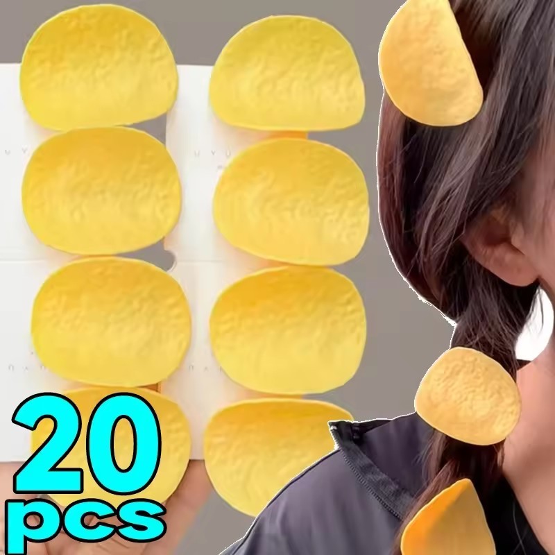 20/10/5 Unidades De Grampo De Cabelo De Chip De Batata De Simulação-Feminino INS Cartoon-Cocar Lateral Coreano Da Moda-A