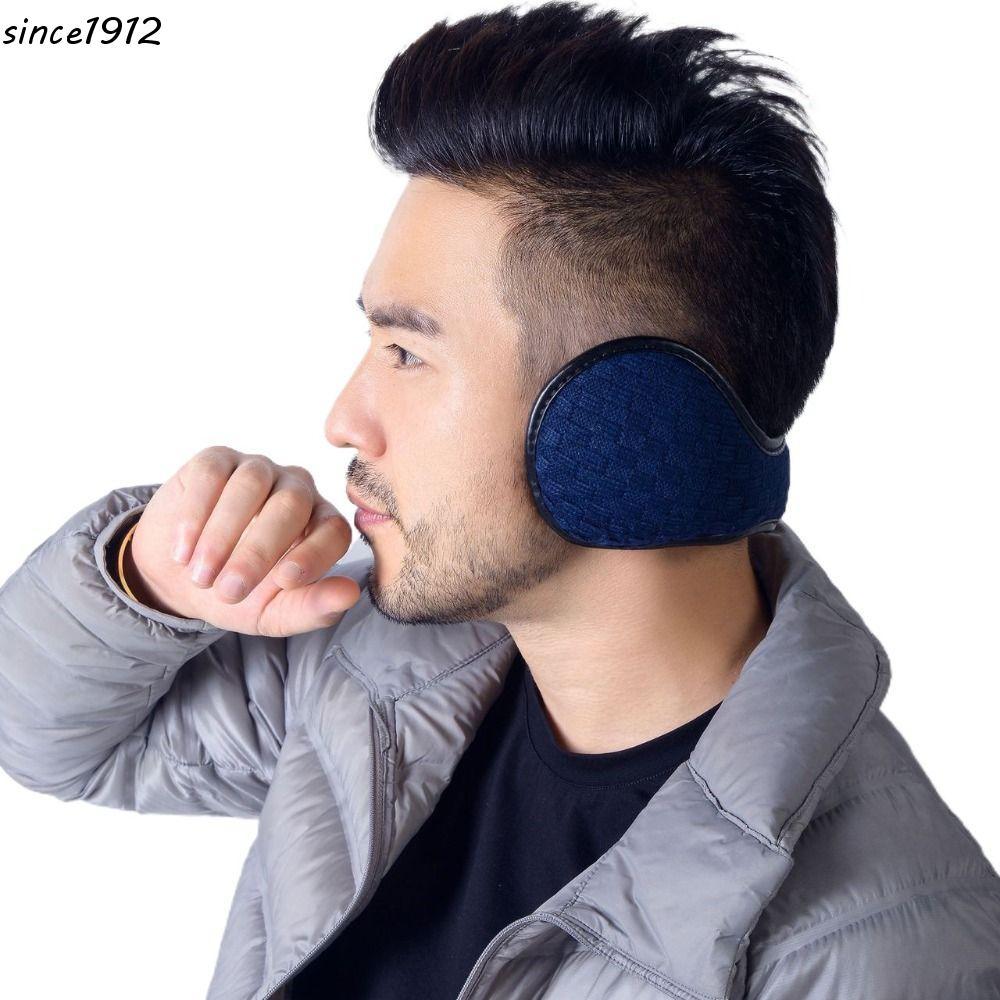 Desce Protetores De Orelha De Pelúcia Esqui Inverno Confortável Engrossar Malha À Prova De Vento Manter Mais Quente Para